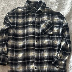 BP Black and White Plaid Button Down Shirt
